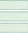 Green Safety Blank High Security 3 Per Page Laser Checks