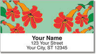 Hanging Flower Address Labels