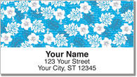 Hawaiian Print Address Labels