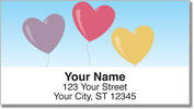 Heart Balloon Address Labels