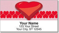 Heart Perspective Address Labels