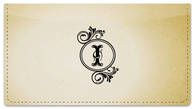 I Monogram Checkbook Cover