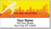 Inline Skating Address Labels