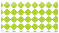 Lime Green Bead Checkbook Cover