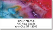 Liquid Abstract Address Labels