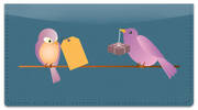 Messenger Bird Checkbook Cover