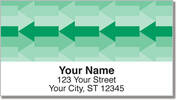 Monochrome Arrow Address Labels