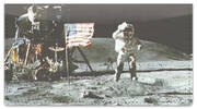 Moon Landing Checkbook Cover