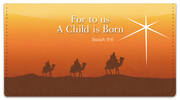 Nativity Scene Checkbook Cover