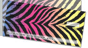 Neon Animal Print Side Tear Checks