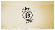 O Monogram Checkbook Cover