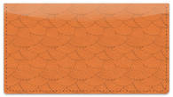 Orange Stipple Checkbook Cover