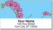 Orchid Print Address Labels