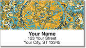 Ornamental Star Address Labels