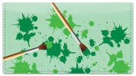 Paintbrush Checkbook Cover