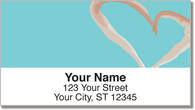 Painted Heart Address Labels