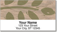 Painted Leaf Address Labels