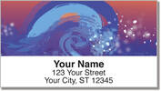 Painted Wave Address Labels