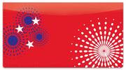 Patriotic Fireworks Checkbook Cover