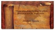 Patriotic Quote Checkbook Cover