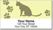 Paw Print Address Labels