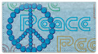 Peace Sign Checkbook Cover