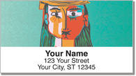 Picasso Portrait Address Labels