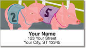 Pig Racing Address Labels
