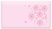 Pink Burst Checkbook Cover