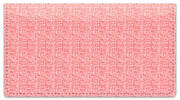 Pink Linen Checkbook Cover