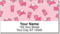 Pink Pig Address Labels