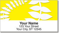 Plant Silhouette Address Labels