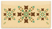 Polygon Pattern Checkbook Cover