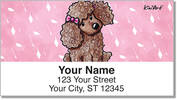 Poodle Series Address Labels