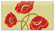 Poppy Dance Checkbook Cover