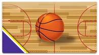 Purple & Gold Basketball Checkbook Cover