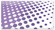 Purple Halftone Checkbook Cover