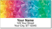 Rainbow Colors Address Labels