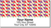 Random Retro Patterns Address Labels