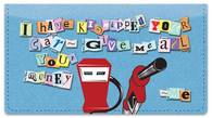 Ransom Note Checkbook Cover