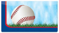 Red & Blue Baseball Fan Checkbook Cover