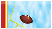 Red & Gold Football Fan Checkbook Cover