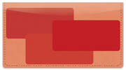 Red Rectangle Checkbook Cover