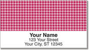 Reed Houndstooth Address Labels