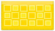 Retro Square Checkbook Cover