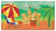 Sand Castle Checkbook Cover