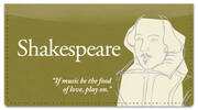 Shakespeare Checkbook Cover