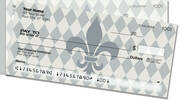 Silver Fleur de Lis Side Tear Checks