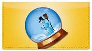 Snow Globe Checkbook Cover