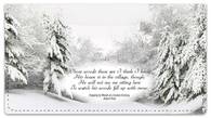 Snowy Evening Checkbook Cover